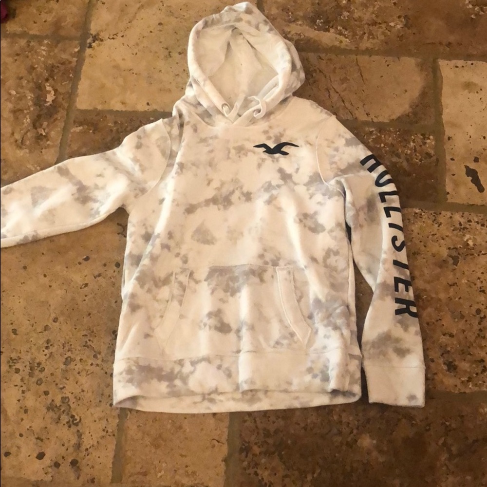 White tie dye hoodie